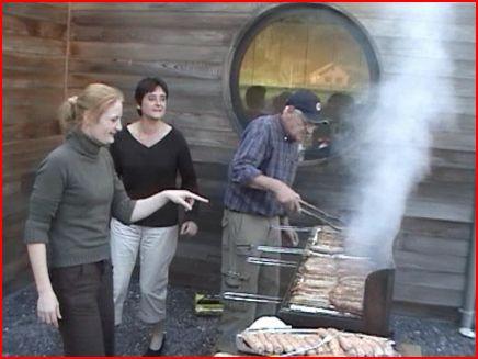 le barbecue en court