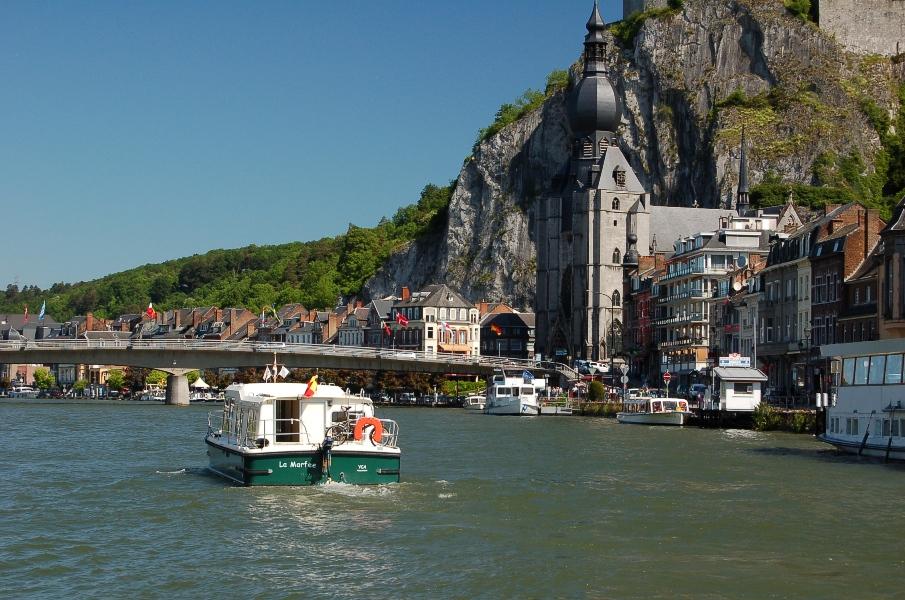 l'arrive sur Dinant