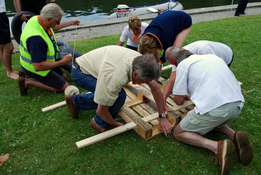 La construction des radeaux