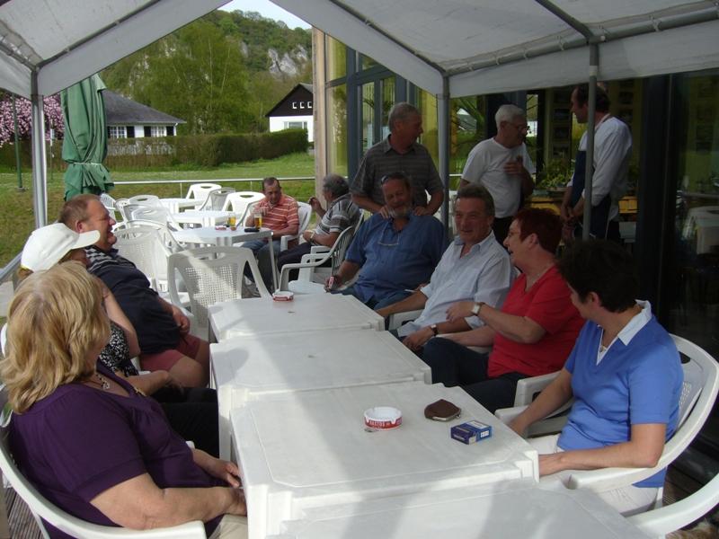 sur la terrasse