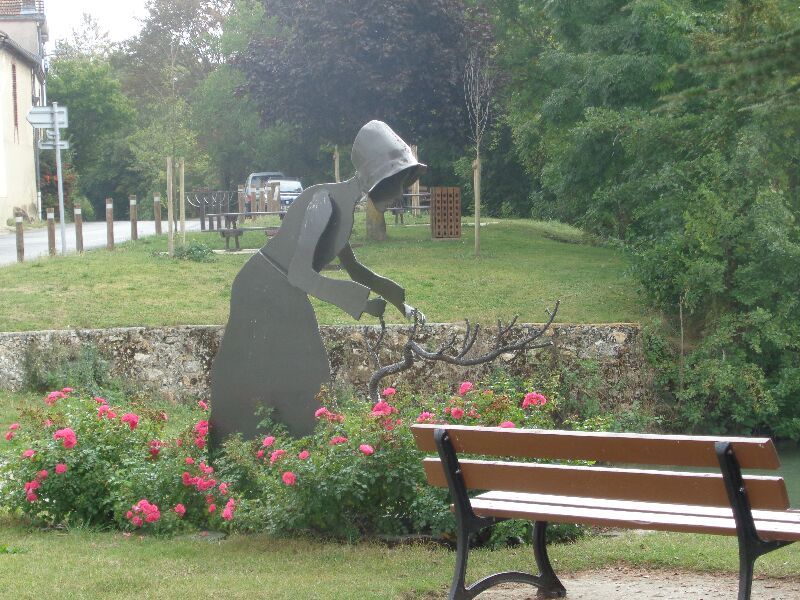 Sculptures mtalques sur la vigne